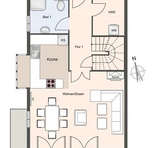 Vakantiehuis Reetkate & Strohhuette Reetdachhaus Strohhuette